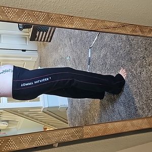 VINTAGE TOMMY HILFIGER LOW WAIST WIDE LEG LEGGINGS/TRACKPANTS